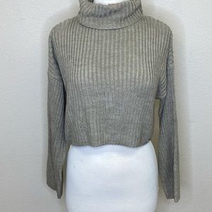 DKNY Turtleneck Sweater Semi-Cropped Size Small